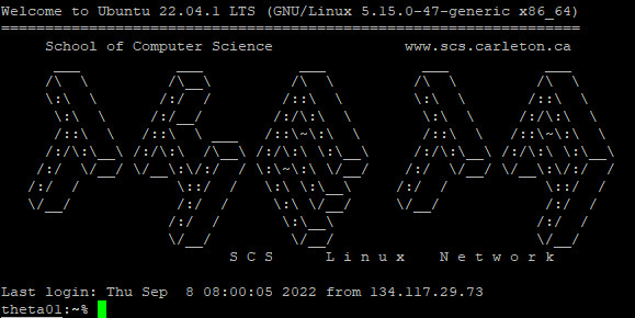 SCS Linux network shell
